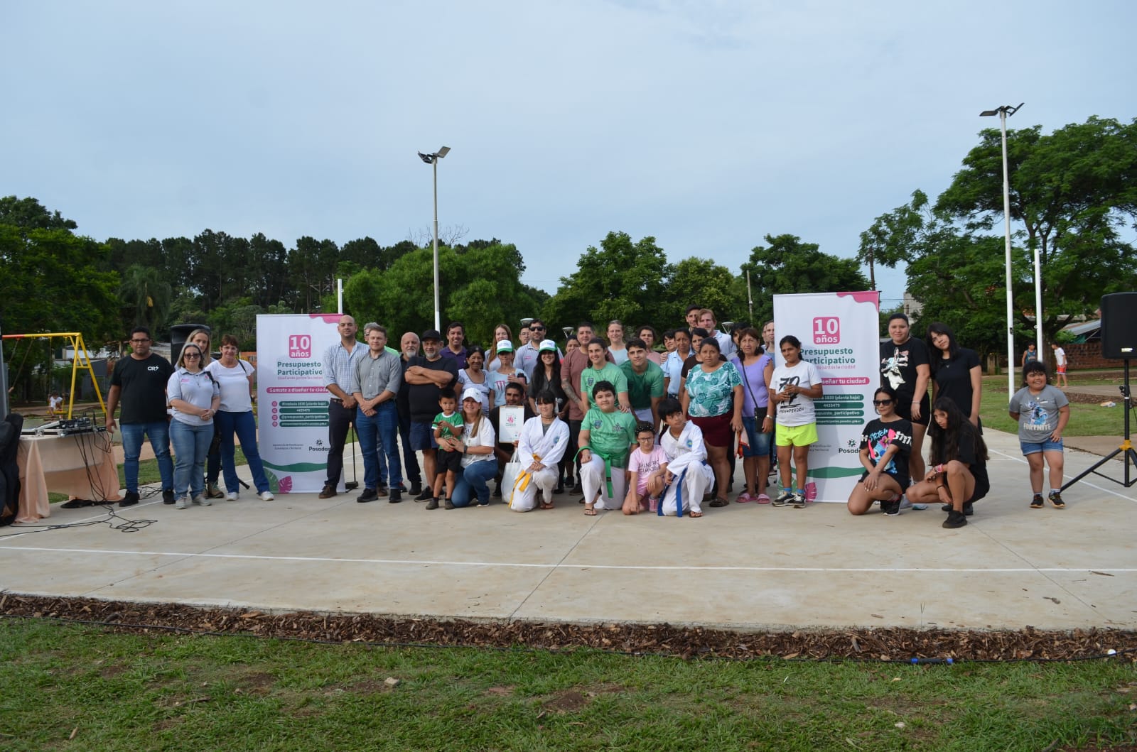 <p>Inauguraron las obras de la plaza en Los Paraísos</p>