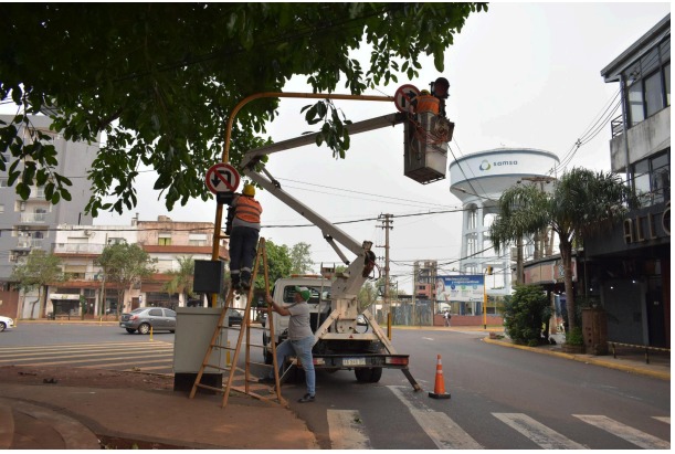 Nuevo sistema de semaforización en la ciudad de Posadas