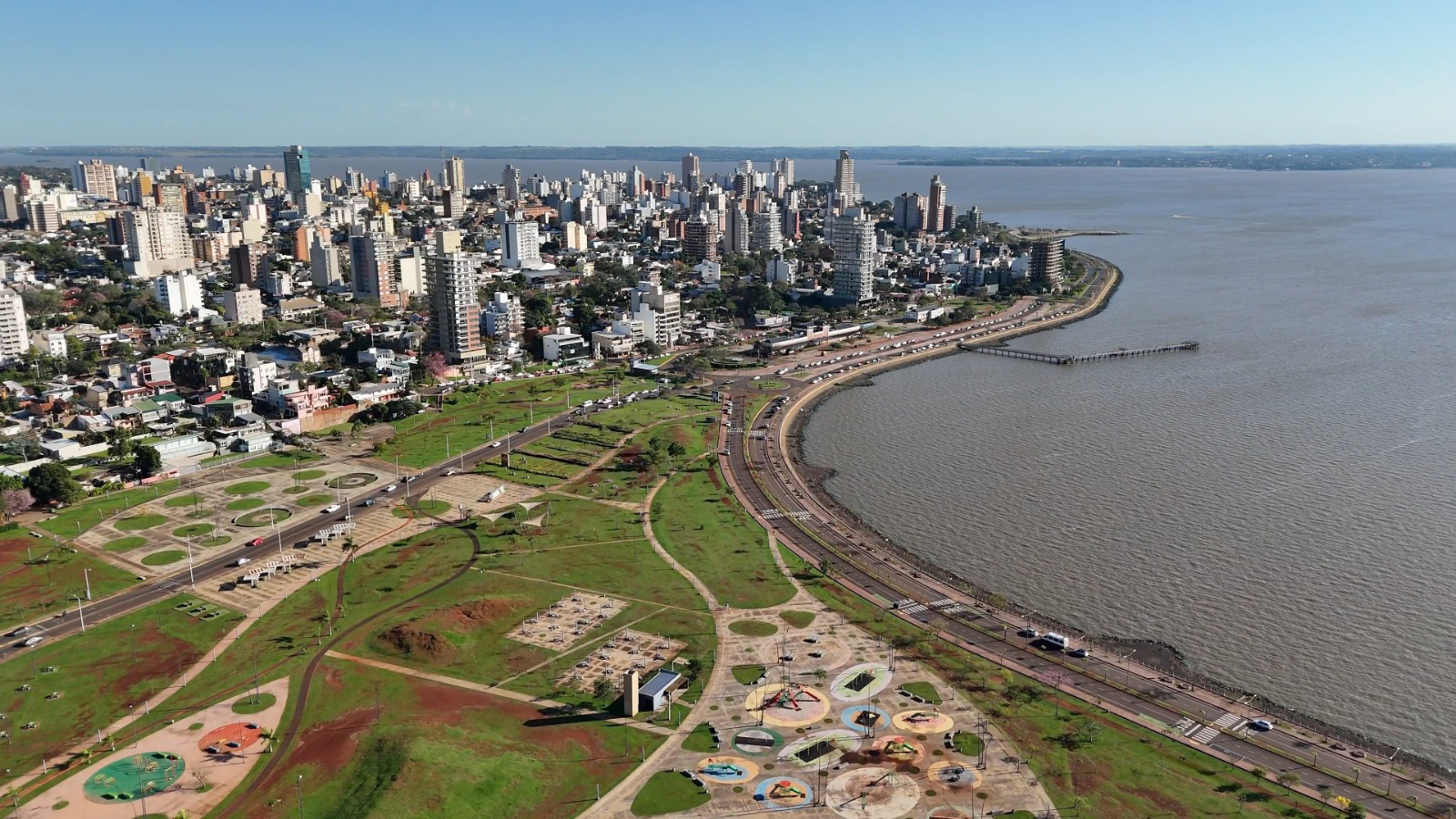 Vista aérea municipio con drone